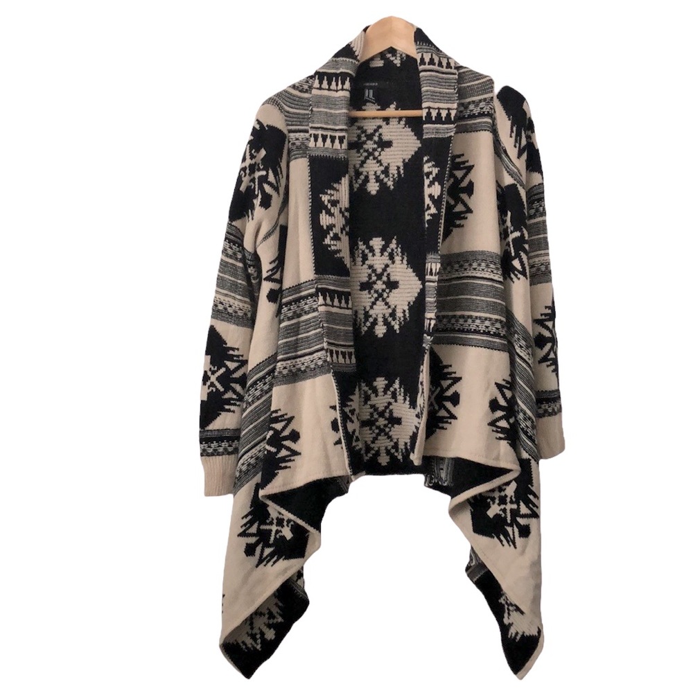 Printed cardigan